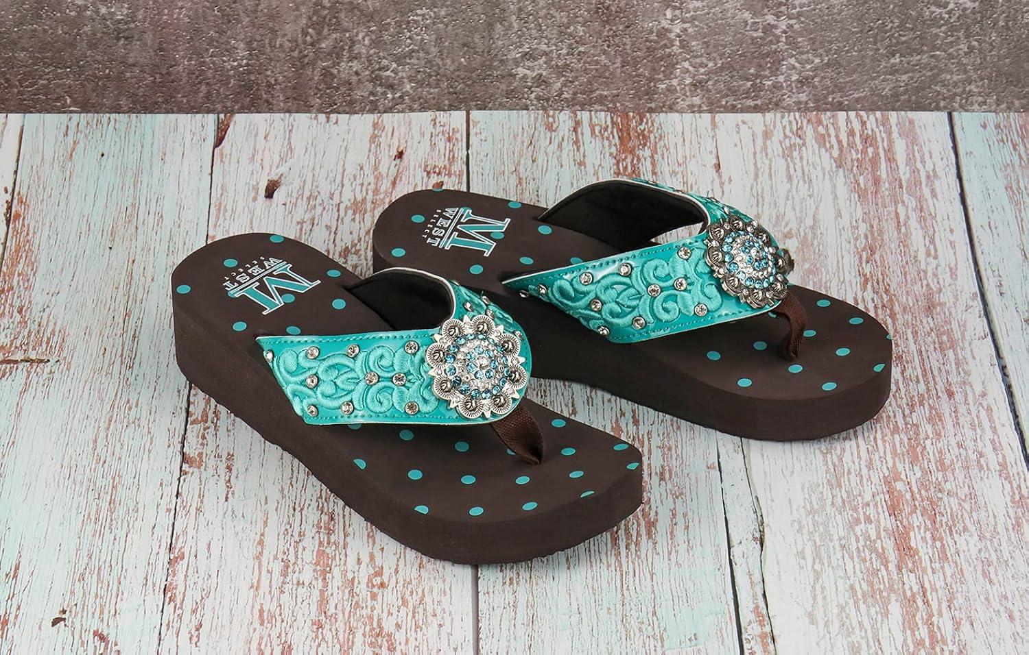 imageMontana West Womens Platform Flip Flop Comfortable outdoor Wedge FlipFlops Athletic Walking Thong Slippers SE95001 TQ9