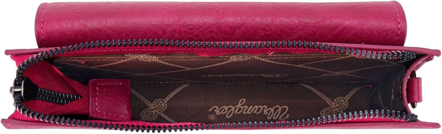 imageWrangler Crossbody Wallet Purse for Women Small Shoulder Handbags with Phone PocketHot Pink