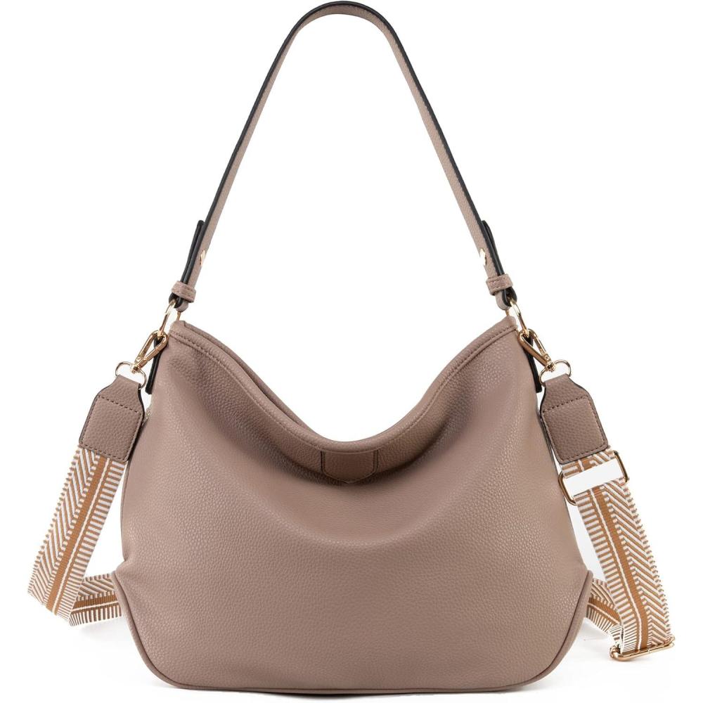 imageLarge Hobo Crossbody Bags for Women Shoulder Purse Work Daily Handbags with Adjustable Strap2 Straps Khaki