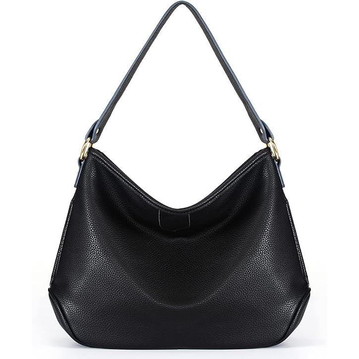 imageLarge Hobo Crossbody Bags for Women Shoulder Purse Work Daily Handbags with Adjustable StrapSolid Black