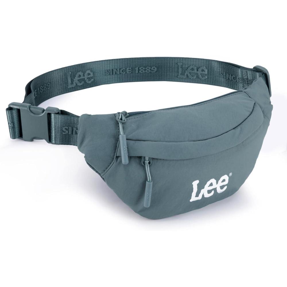 imageLee Fanny Packs for Women WaterResistant Crossbody Bag Lightweight Waist Pack for Travel ampamp Everyday Use BeigeEther Blue
