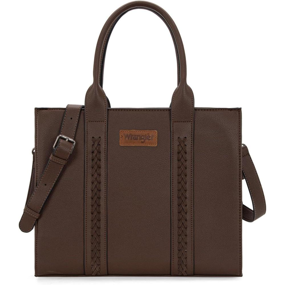 imageMontana West Wrangler Large Tote Bags Purses for Women Work TopHandle Handbags with StrapLcoffee