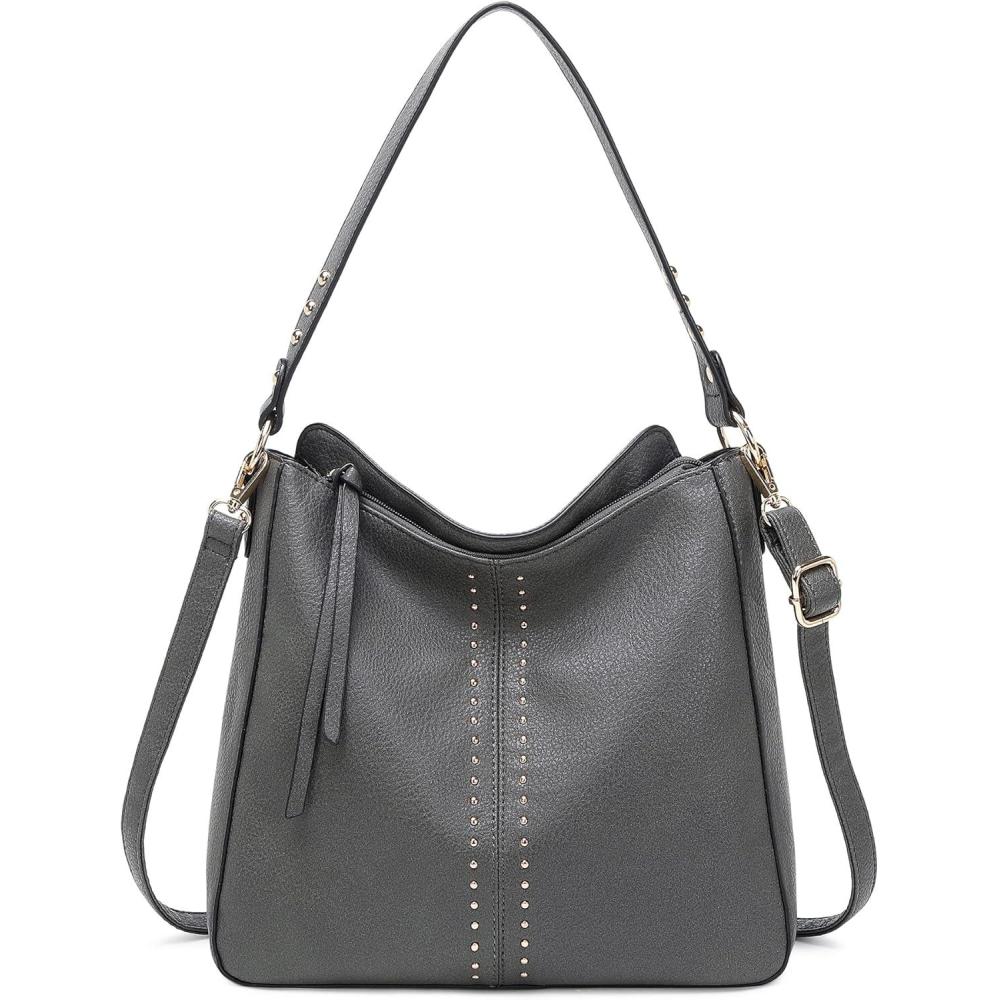 imageMontana West Hobo Bag for Women Crossbody Purse and Handbags Ladies Chic Shoulder BagsGray