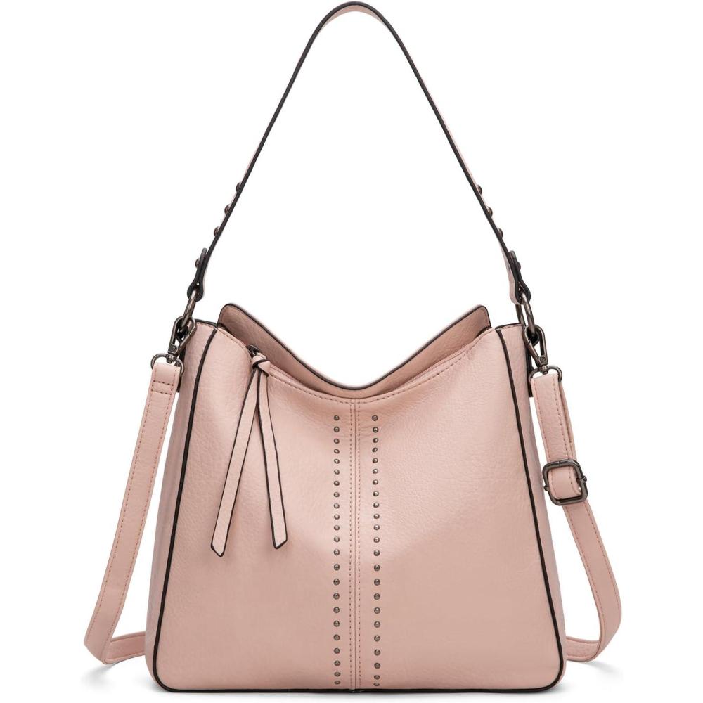 imageMontana West Hobo Bag for Women Crossbody Purse and Handbags Ladies Chic Shoulder BagsLight Pink
