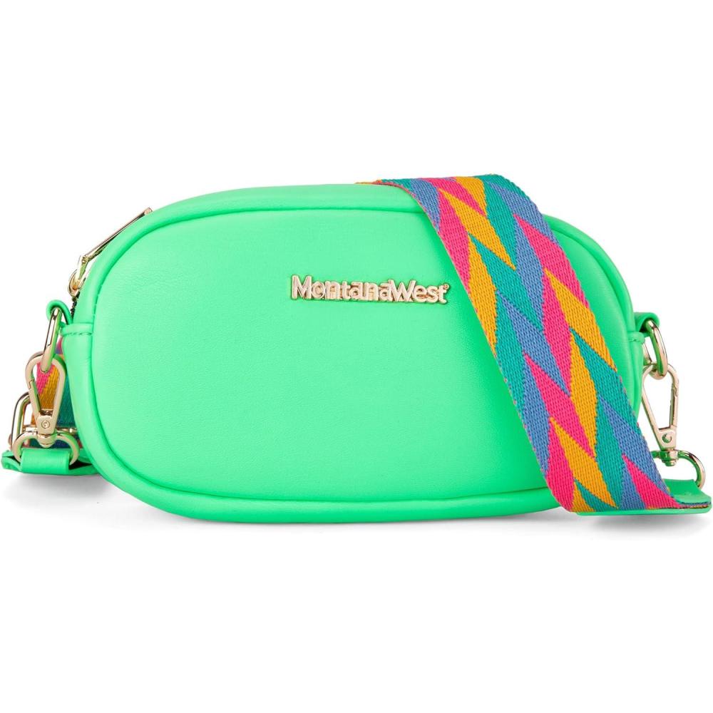 imageMontana West Small Crossbody Bags for Women Snapshot Camera Pouch Mini Crossbody PurseFluorescent Green