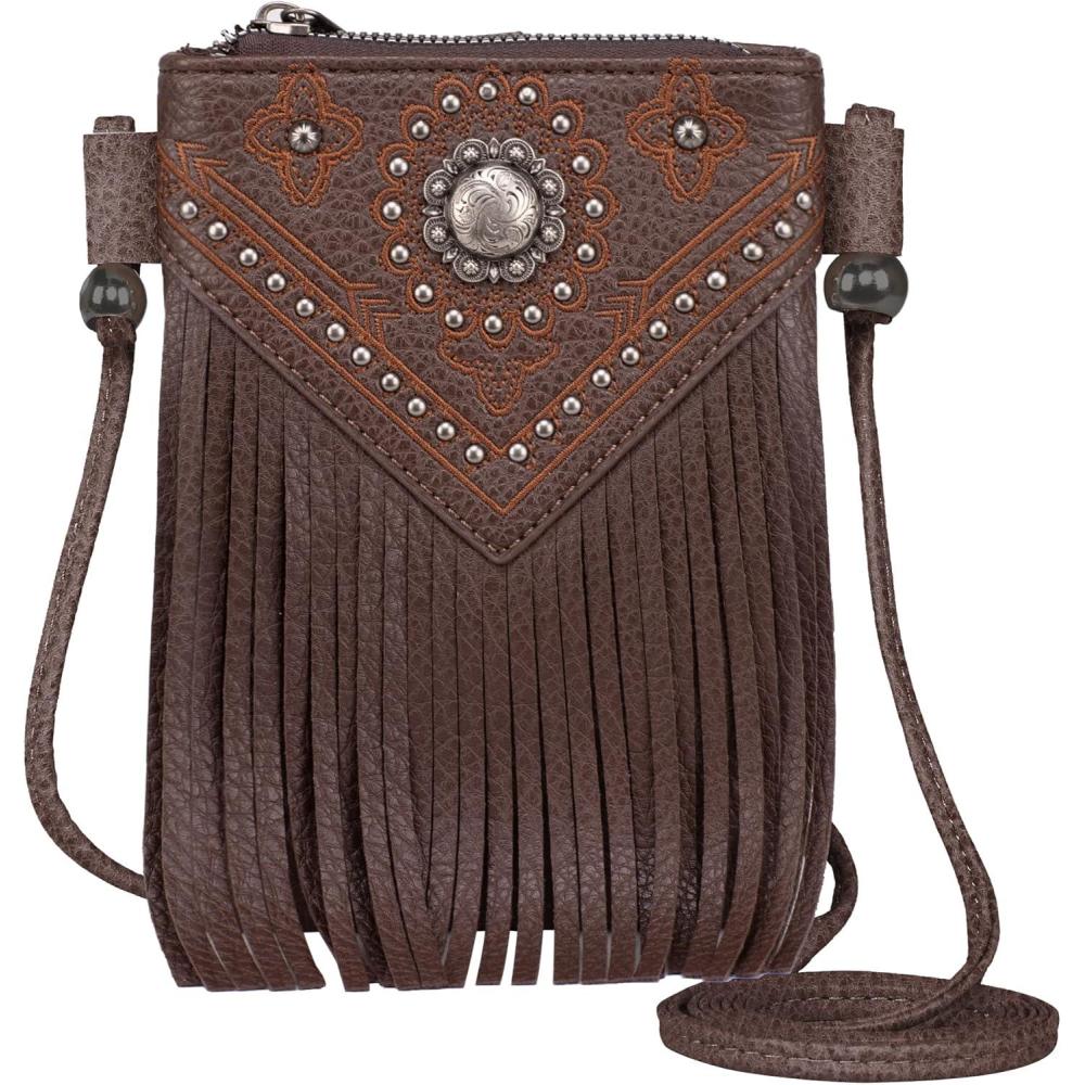 imageMontana West Small Crossbody Bags for Women Western Cell Phone PurseAacoffee