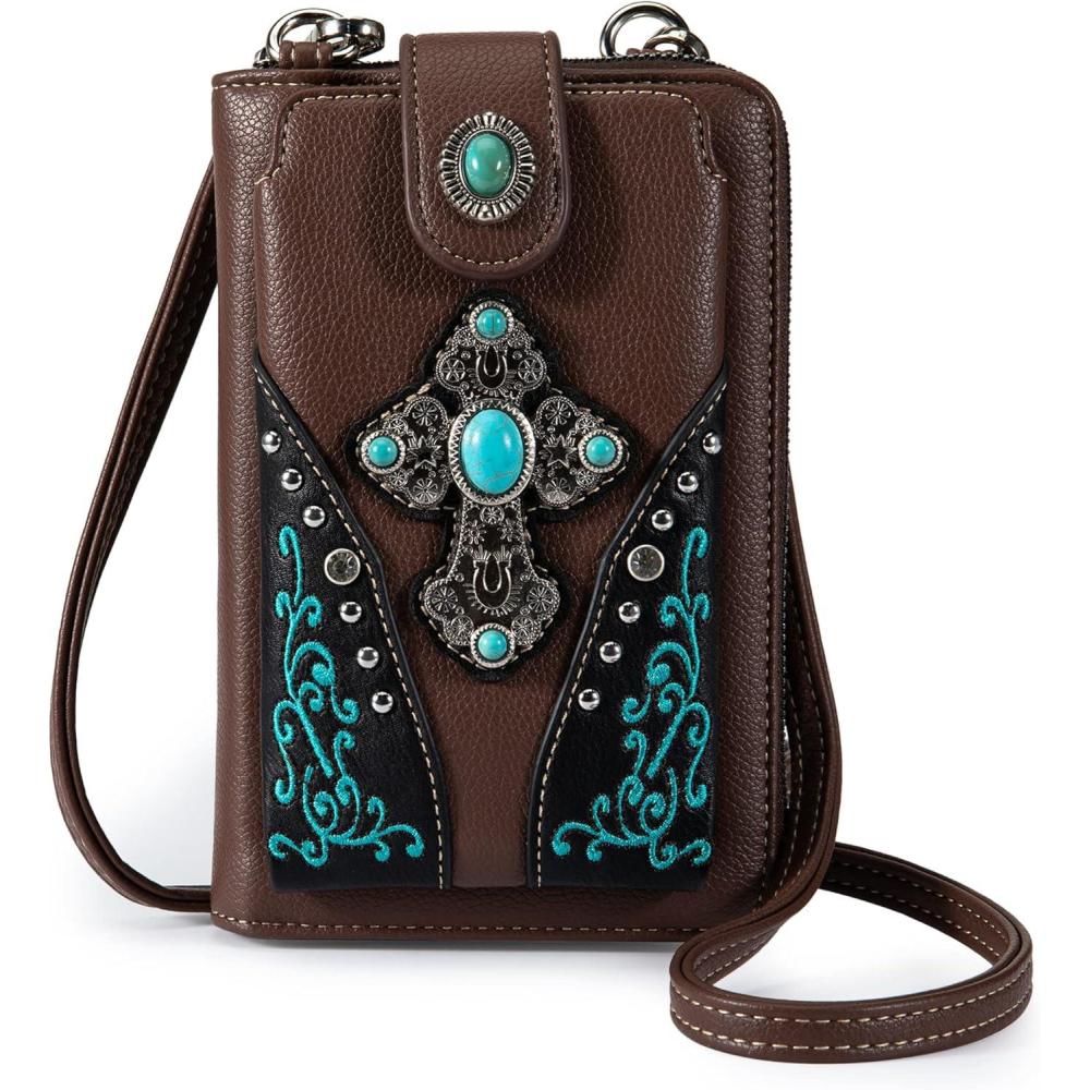 imageMontana West Small Crossbody Bags for Women Western Handbag with Cash SlotsBeryl Coffee 112