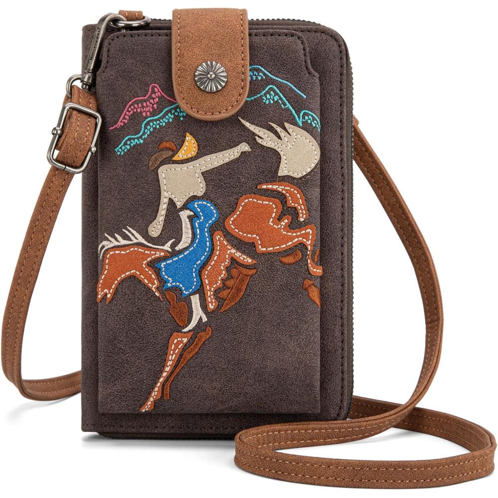 imageMontana West Small Crossbody Bags for Women Western Handbag with Cash SlotsCoffee