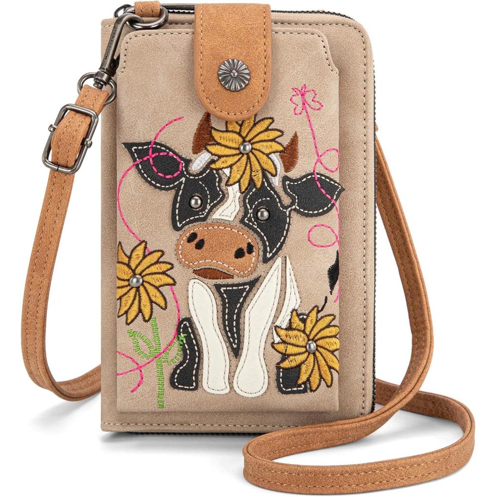 imageMontana West Small Crossbody Bags for Women Western Handbag with Cash SlotsTan