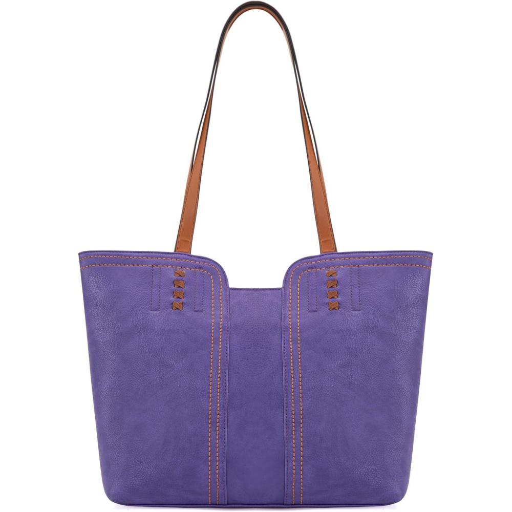 imageMontana West Tote Bag for Women Top Handle Satchel PurseTrue Purple