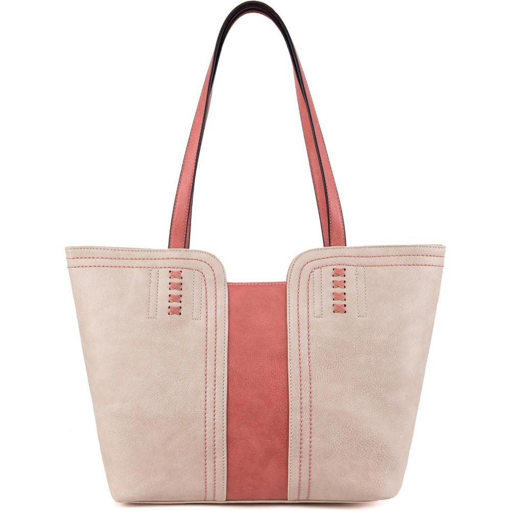 imageMontana West Tote Bag for Women Top Handle Satchel PurseWhite Gardenia