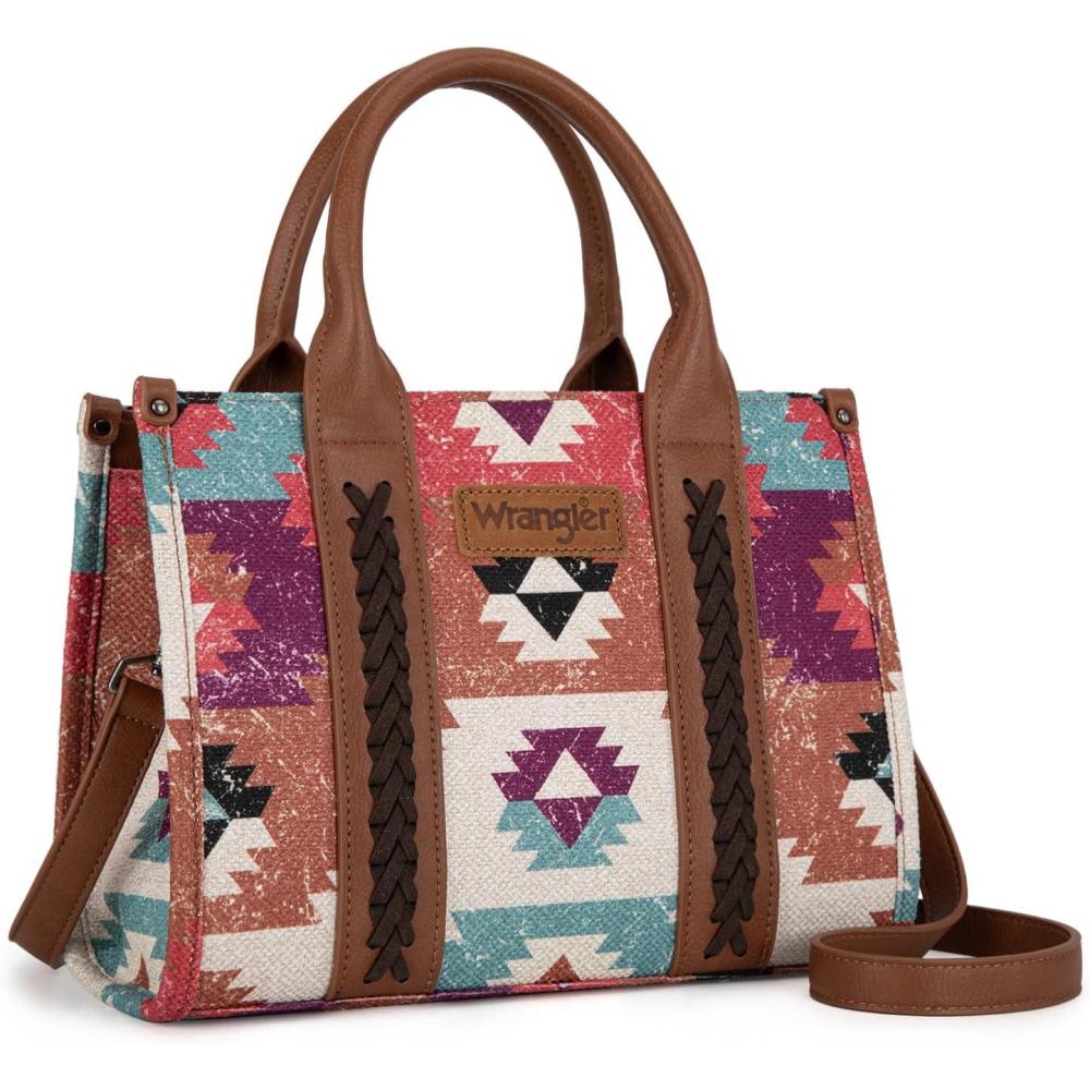 imageMontana West Wrangler Boho Tote Bag Aztec Top Handle Handbags and PursesFlatcoffe
