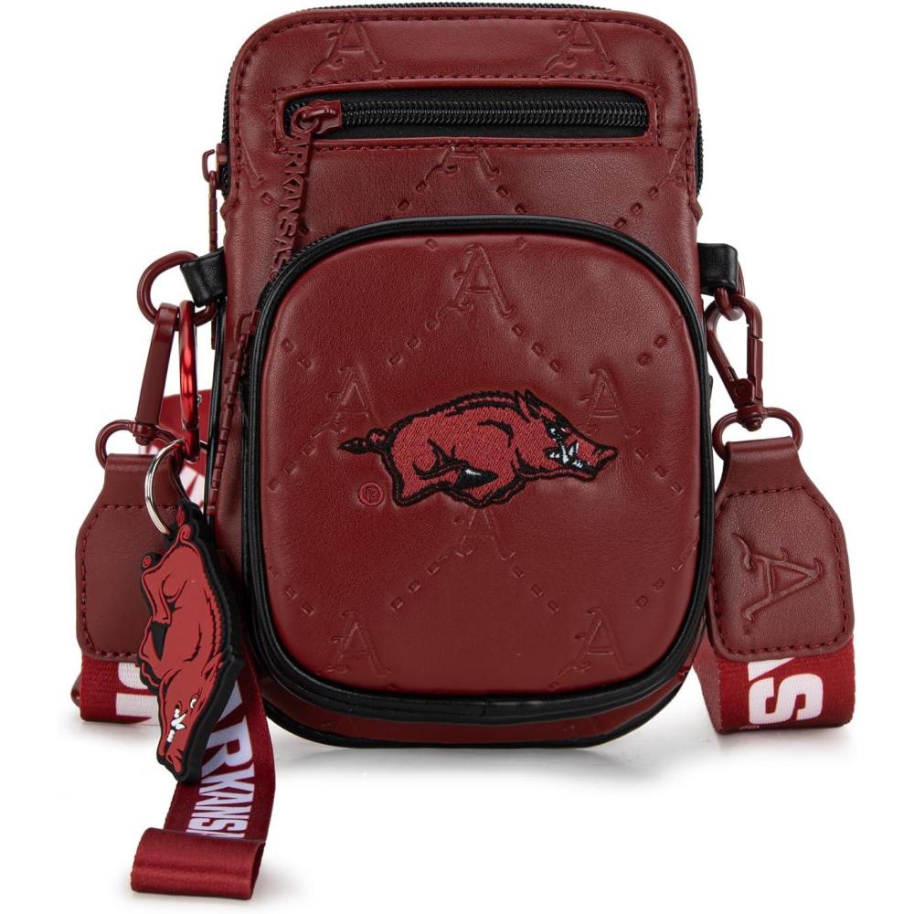 imageOfficial LSU Tigers Crossbody Bag NCAA Licensed Personalized Graduation Gift Small Purse with Adjustable Strap ampamp Card Slots for Her ampamp Him Game Day HandsFree Solution Travel EssentialAfuburgundy