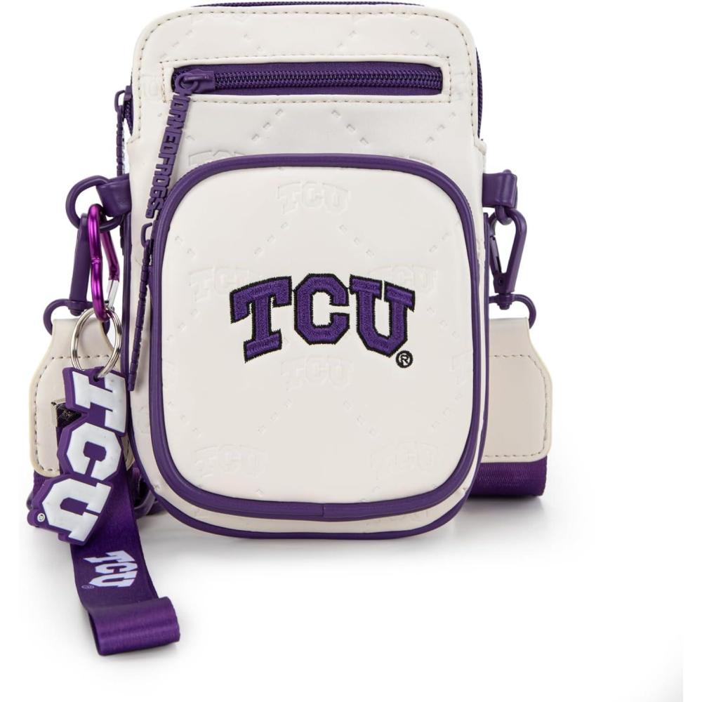 imageOfficial LSU Tigers Crossbody Bag NCAA Licensed Personalized Graduation Gift Small Purse with Adjustable Strap ampamp Card Slots for Her ampamp Him Game Day HandsFree Solution Travel EssentialTcubeige