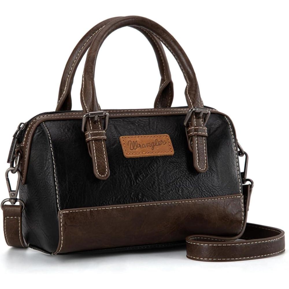 imageWrangler Crossbody Bags for Women Mini Satchel Handbags with StrapVintageblack
