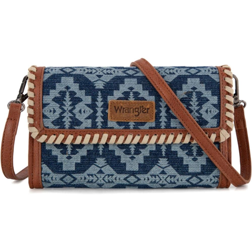 imageWrangler Crossbody Purse Womens Wallets Aztec Small Shoulder Bag Cross body Clutch PursesAjean