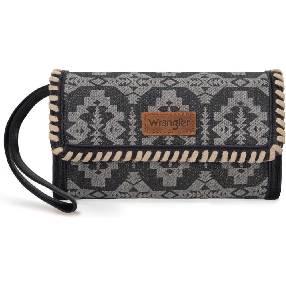 imageWrangler Crossbody Purse Womens Wallets Aztec Small Shoulder Bag Cross body Clutch PursesWblack