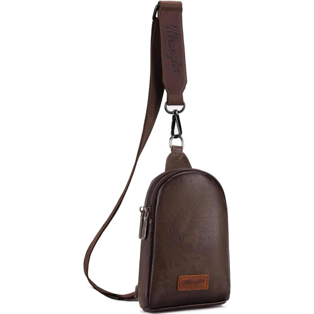 imageWrangler Crossbody Sling Bag for Women Fanny Packs Chest Bags for TravelClassiccoffee