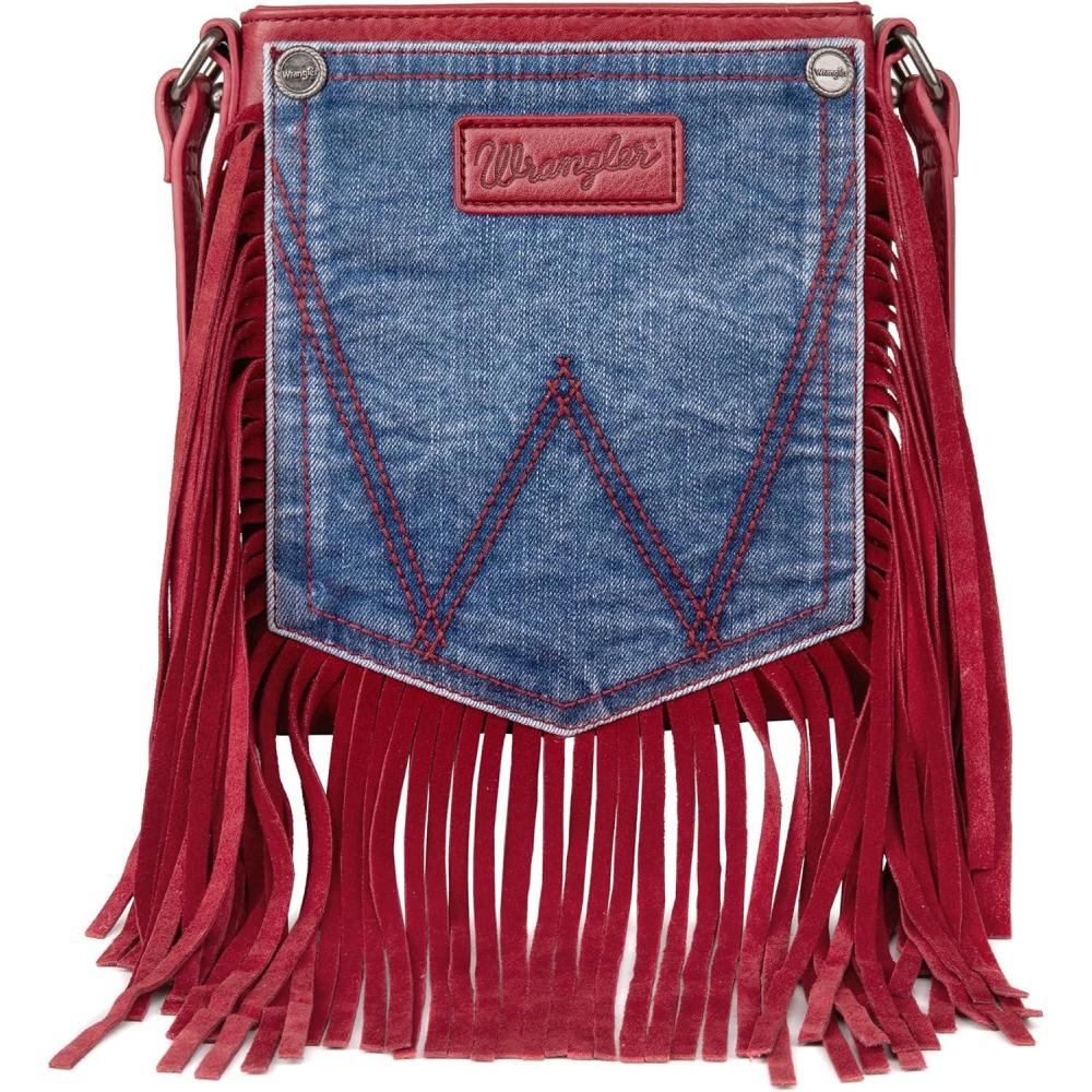 imageWrangler Small Doctor Bag for Women Vintage Satchel Bag Western Handbags with Wide StrapWestpepper Denim