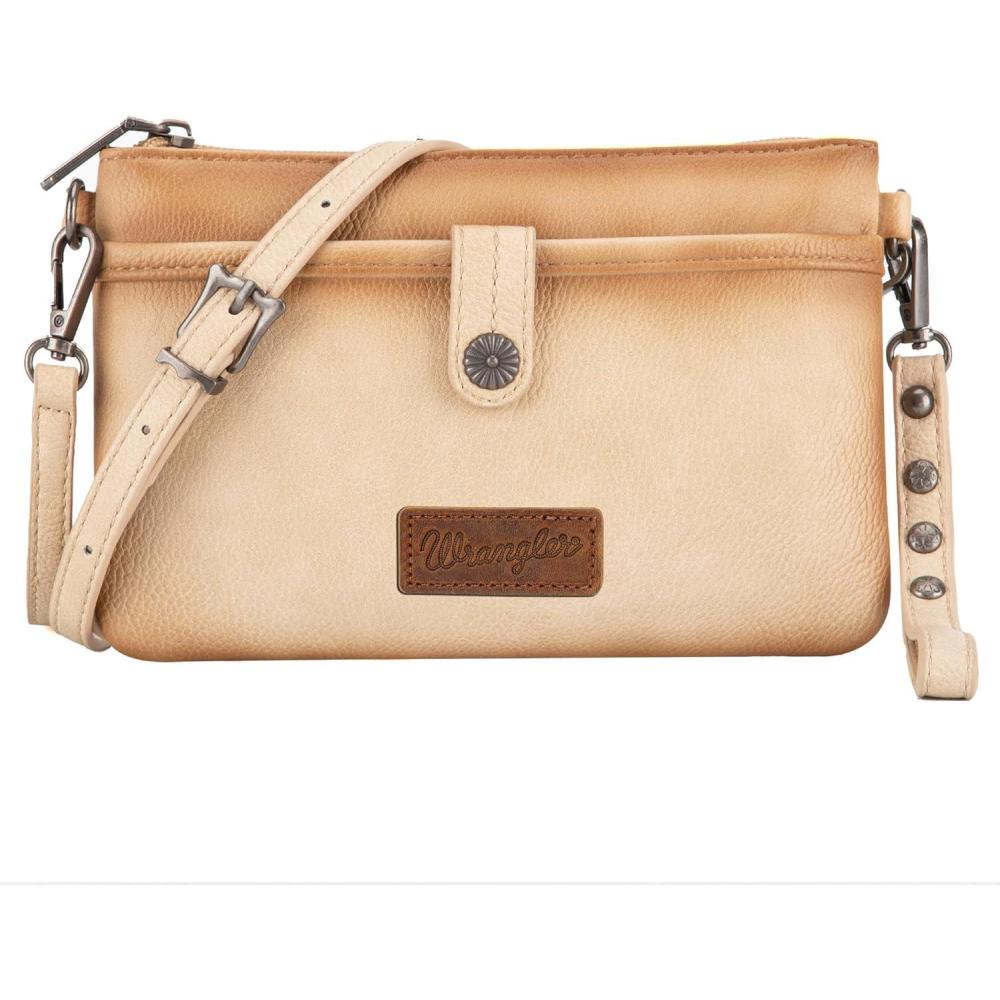 imageWrangler Western Cowhide Crossbody Bags for Women Clutch Wristlet PursePlaintan