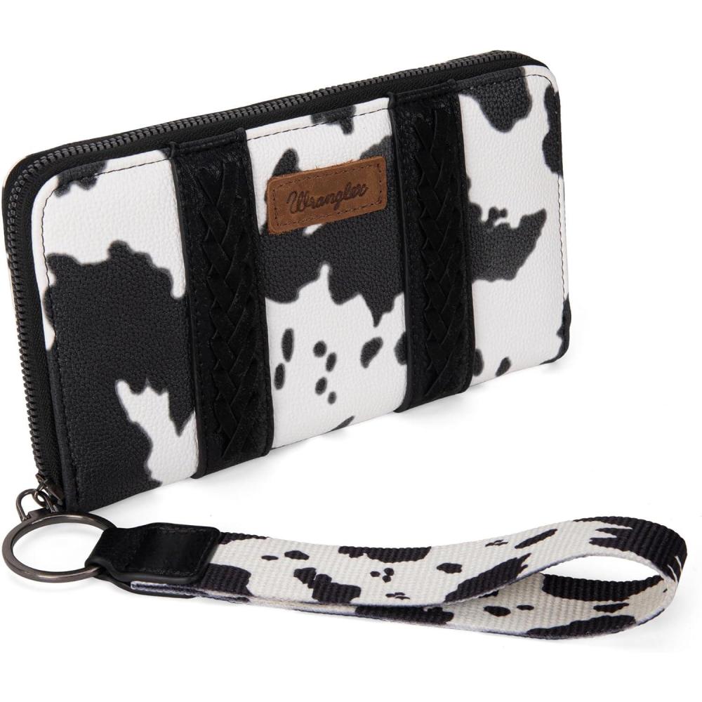 imageX Wrangler Wristlet Western Wallet Boho Aztec Credit Card Holder for Women133 Black