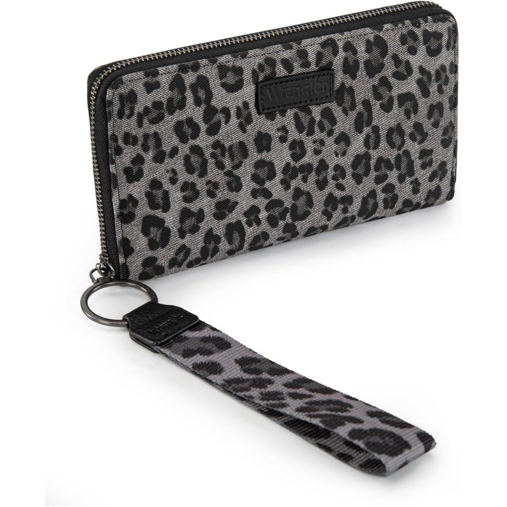 imageX Wrangler Wristlet Western Wallet Boho Aztec Credit Card Holder for WomenLPBlack