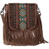 D2-floral Tooled With Embroidered Aztec-brown