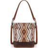 Sequined Aztec-brown
