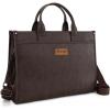 imageWrangler Laptop Bag for Women 156 Inch Vintage Work Tote Bag for Business Briefcase Handbag with Adjustable Shoulder StrapCoffee