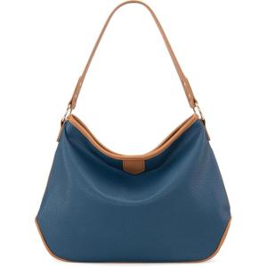 Large Hobo Crossbody Bags for Women Shoulder Purse Work Daily Handbags with Adjustable Strap(*2 Tone Blue)