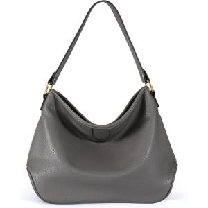 Large Hobo Crossbody Bags for Women Shoulder Purse Work Daily Handbags with Adjustable Strap(*Solid Gray)