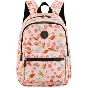 Montana West Backpack for Women Western Travel Backpack Purse Casual Daypack for Laptop College(Western Boots 4)