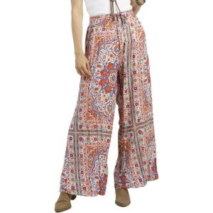 Montana West Flowy Boho Pants for Women Lounge Palazzo Summer Beach Pants AB-P1054OR-L Orange