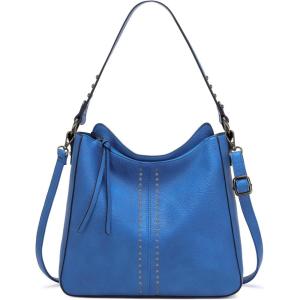 Montana West Hobo Bag for Women Crossbody Purse and Handbags Ladies Chic Shoulder Bags(Blue)