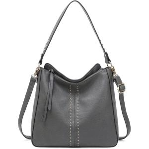 Montana West Hobo Bag for Women Crossbody Purse and Handbags Ladies Chic Shoulder Bags(Gray)