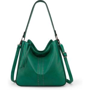 Montana West Hobo Bag for Women Crossbody Purse and Handbags Ladies Chic Shoulder Bags(Jade Green)