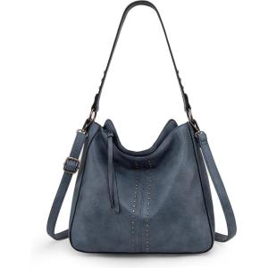 Montana West Hobo Bag for Women Crossbody Purse and Handbags Ladies Chic Shoulder Bags(Jean Blue)