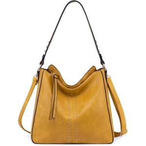 Montana West Hobo Bag for Women Crossbody Purse and Handbags Ladies Chic Shoulder Bags(Yellow)