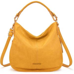 Montana West Hobo Bags for Women Shoulder Purses and Handbags(Classic Lemon Yellow)
