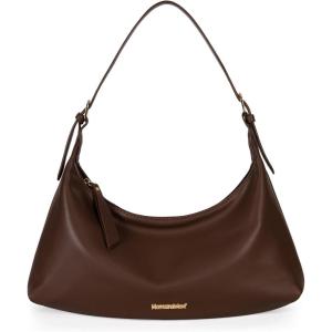 Montana West MEDIUM Shoulder Purses for Women Crescent Hobo Bags Trendy Purses(073-coffee)