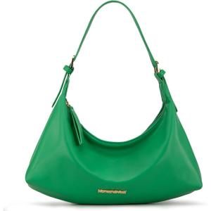Montana West MEDIUM Shoulder Purses for Women Crescent Hobo Bags Trendy Purses(073-dark Green)