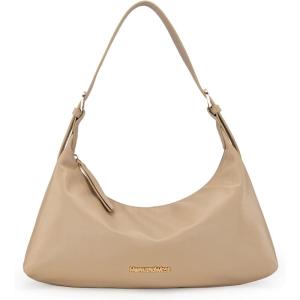 Montana West MEDIUM Shoulder Purses for Women Crescent Hobo Bags Trendy Purses(073-tan)