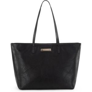 Montana West Medium Tote Bags for Women Shoulder Handbag with Zipper Lightweight Everyday Purse for Work, Travel, or Shopping(Black)