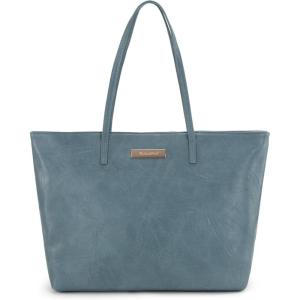 Montana West Medium Tote Bags for Women Shoulder Handbag with Zipper Lightweight Everyday Purse for Work, Travel, or Shopping(Jean)