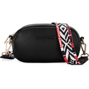 Montana West Small Crossbody Bags for Women Snapshot Camera Pouch Mini Crossbody Purse(Black)