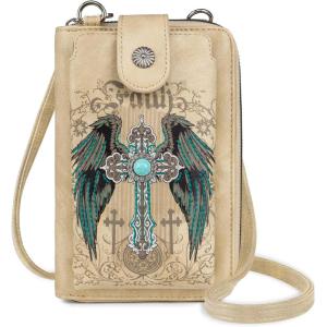 Montana West Small Crossbody Bags for Women Western Handbag with Cash Slots(Y-beige 2113)