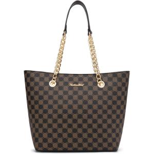 Montana West Tote Bag for Women Chain Top-handle Handbags(*Coffee)