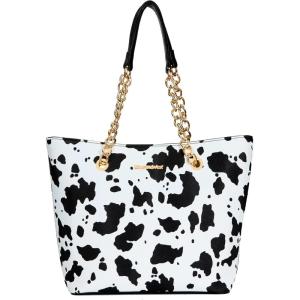 Montana West Tote Bag for Women Chain Top-handle Handbags(Cow)
