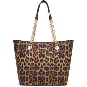 Montana West Tote Bag for Women Chain Top-handle Handbags(Leopard)