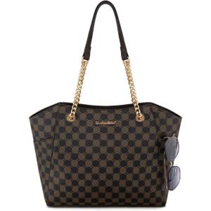 Montana West Tote Bag for Women Chain Top-handle Handbags(M Coffee)